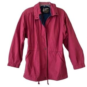 London Fog | Pink Zip Front Utility Jacket, Medium